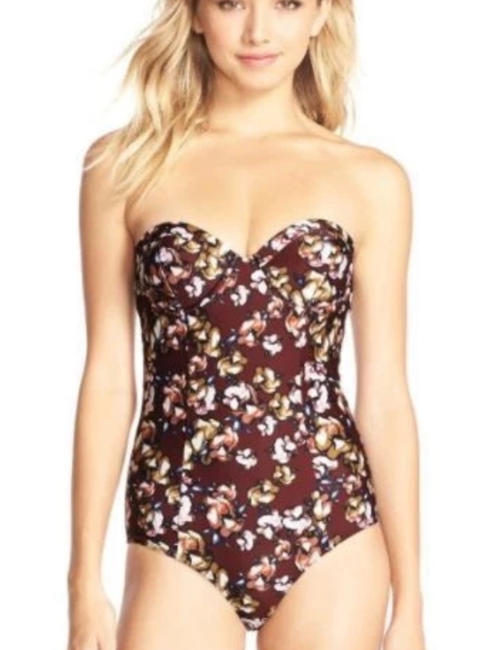 Beach Riot The Riviera Floral Underwire One-Piece Swimsuit Size S Beach Vacation
